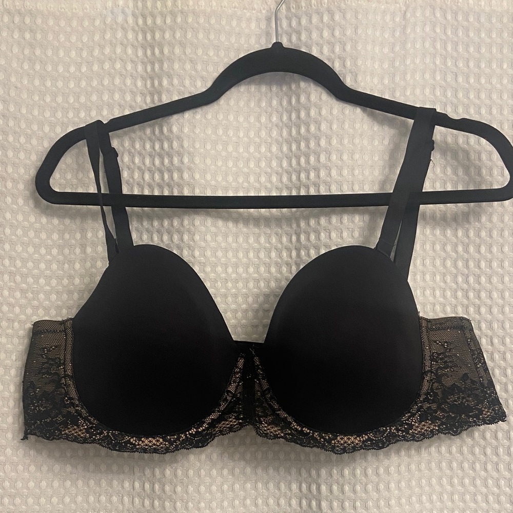 Torrid Black Lace Trim Bra